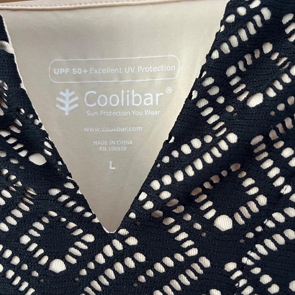 Coolibar Black Tunic Dress Women's Large - Picture 6 of 12